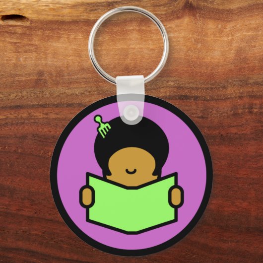 Afro Reader - Keychain キーホルダー (正面)