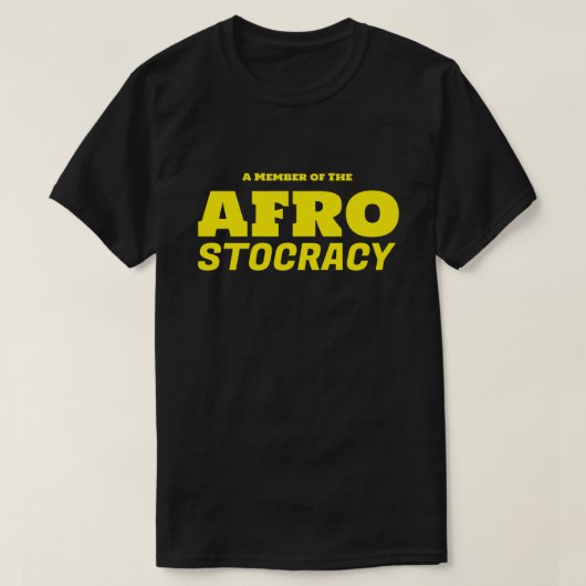 AFRO STOCORACY WS ベーシック ダークTシャツ Tシャツ (デザイン正面)