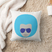 Afro Thunderポリエステル装飾用クッション16インチx 16インチ クッション (ブランケット)