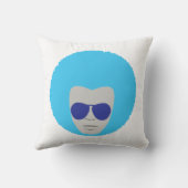 Afro Thunderポリエステル装飾用クッション16インチx 16インチ クッション (裏面)