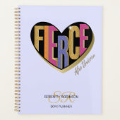 Afro Unicorn Fierce Heart Design プランナー手帳 (正面)