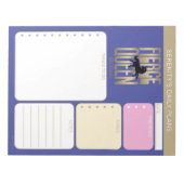 Afro Unicorn Fierce Queen ノートパッド (正面)