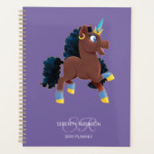 Afro Unicorn | Magical Prancing プランナー手帳 (正面)