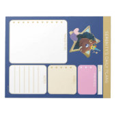 Afro Unicorn Magical Star ノートパッド (正面)