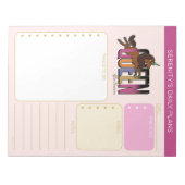 Afro Unicorn Queen Design ノートパッド (正面)