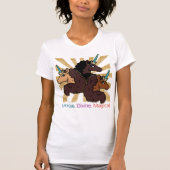 Afro Unicorn Trio: ユニーク、Divine、Magical Tシャツ (正面)