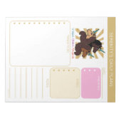 Afro Unicorn Trio: Unique, Divine, and Magical ノートパッド (正面)