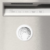 Afro White The MUSEUM Zazzle Gives マグネット (インサイチュ (食洗機))