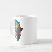 Afro You Are Enough I Am Insrational Sayings Motiv コーヒーマグカップ (正面左)