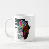 Afro You Are Enough I Am Insrational Sayings Motiv コーヒーマグカップ (左)
