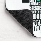 Afro You Are Enough I Am Insrational Sayings Motiv マウスパッド (コーナー)