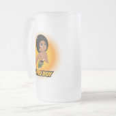 AfroBoy! フロストグラスビールジョッキ (正面左)