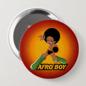AfroBoy! 缶バッジ (正面&裏面)