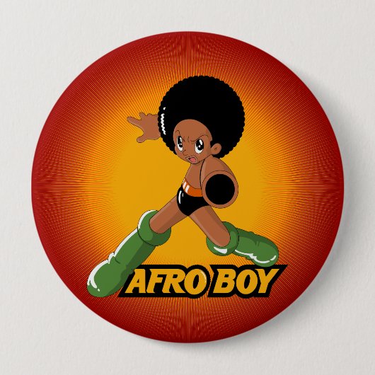 AfroBoy! 缶バッジ (正面)