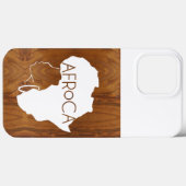 AFRoCA FEMALE Afro plus Africa Wood Grain look Case-Mate iPhoneケース (裏面 (横))
