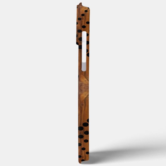 AFRoCA FEMALE Afro plus Africa Wood Grain look Case-Mate iPhoneケース (裏面 / 左)