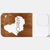 AFRoCA MALE AFROプラスAfrica Wood Grain look Case-Mate iPhoneケース (裏面 (横))
