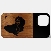 AFRoCA MALE AFROプラスAfrica Wood Grain look Case-Mate iPhoneケース (裏面 (横))