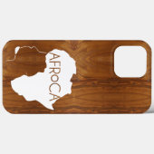 AFRoCA MALE AFROプラスAfrica Wood Grain look Case-Mate iPhoneケース (裏面 (横))