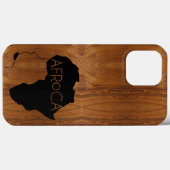 AFRoCA MALE AFROプラスAfrica Wood Grain look Case-Mate iPhoneケース (裏面 (横))