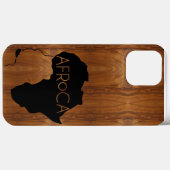 AFRoCA MALE AFROプラスAfrica Wood Grain look Case-Mate iPhoneケース (裏面 (横))