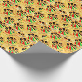 Afrocentricの家の装飾 ラッピングペーパー (角)