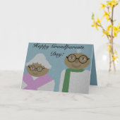 Afrocentricの祖父母日のカスタム・カード カード (黄色い花)