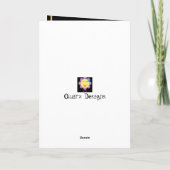 Afrocentricカスタマイズ可能なクリスマスカード カード (裏面)