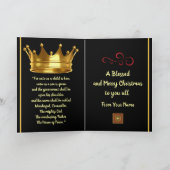 Afrocentricカスタマイズ可能なクリスマスカード カード (内部)