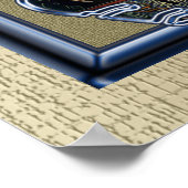 Afrocentricモダンフォークアートポスタープリント ポスター (角)