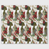 Afrocentricラッピング紙転が ラッピングペーパー (フラット)