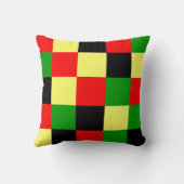 Afrocentric市松模様に クッション (裏面)