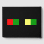 Afrocentric市松模様に ゲストブック (裏面)