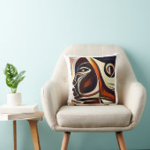 Afrocentric抽象芸術黒人女性 クッション (椅子)