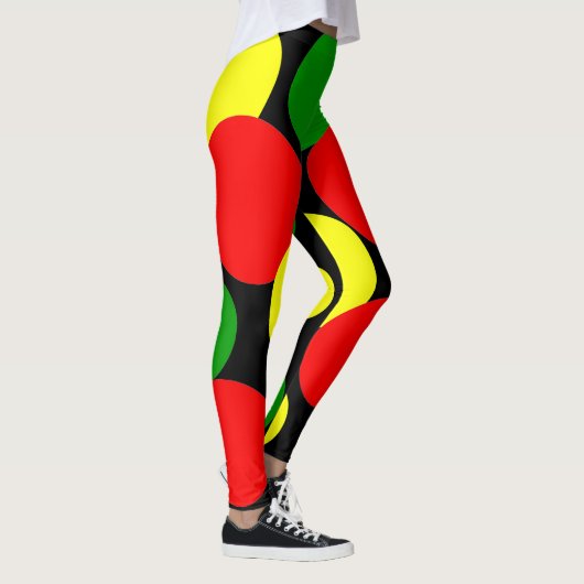 Afrocentric水玉模様 レギンス (右)