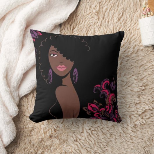 Afrocentric美しい両面枕 クッション (ブランケット)