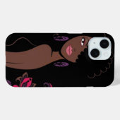 Afrocentric美しいiPhone 15ケース Case-Mate iPhoneケース (裏面 (横))