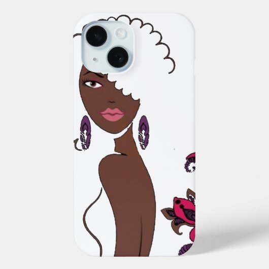 Afrocentric美しいiPhone 15ケース Case-Mate iPhoneケース (裏面)