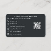 Afrocentric鮮やか黒人女性サロンブランディングバス 名刺 (裏面)