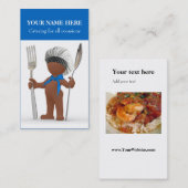 Afrocentric "クールなシェフ": 調理師のカフェのビストロのケータリング 名刺 (正面/裏面)