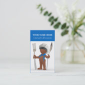 Afrocentric "クールなシェフ": 調理師のカフェのビストロのケータリング 名刺 (スタンド正面)