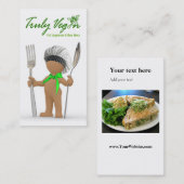 Afrocentric "クールなシェフ": 調理師のカフェのビストロのケータリング 名刺 (正面/裏面)