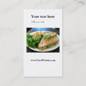 Afrocentric "クールなシェフ": 調理師のカフェのビストロのケータリング 名刺 (裏面)