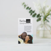 Afrocentric -デートすることサービス、結婚の仲介は、選抜します 名刺 (スタンド正面)