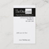 Afrocentric -デートすることサービス、結婚の仲介、カップル 名刺 (裏面)