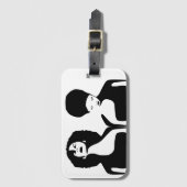  Afrocentric Art Abstract Black Women ラゲッジタグ (正面縦)