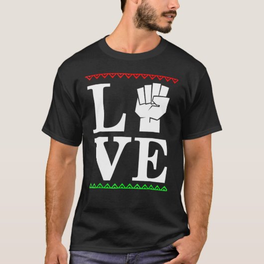 Afrocentric Backプライドの平等 Tシャツ (正面)