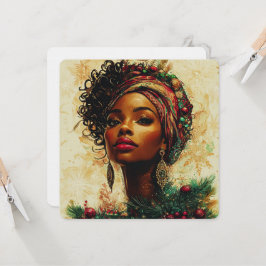 Afrocentric Christmas Queen 招待状
