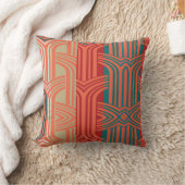 Afrocentric Geometric Graphic Motif クッション (ブランケット)