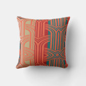 Afrocentric Geometric Graphic Motif クッション (裏面)